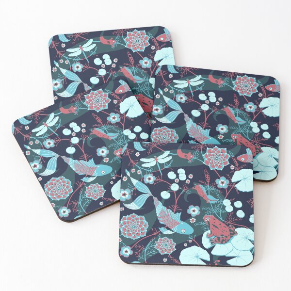 Item preview, Garden Pond with Waterilies, Frog and Koi designed and sold by Nemki.