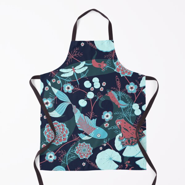 Item preview, Garden Pond with Waterilies, Frog and Koi designed and sold by Nemki.