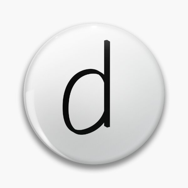 Item preview, Contemporary Geometric Lowercase Alphabet Artwork - Letter d designed and sold by uncoXab.