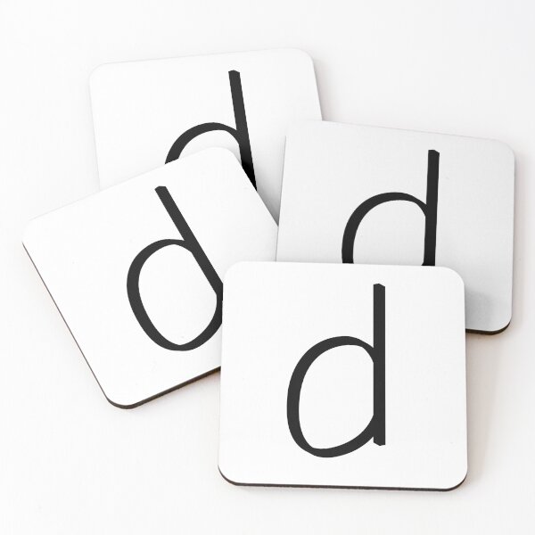 Item preview, Contemporary Geometric Lowercase Alphabet Artwork - Letter d designed and sold by uncoXab.