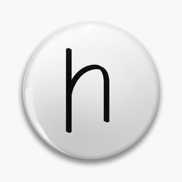 Item preview, Contemporary Geometric Lowercase Alphabet Artwork - Letter h designed and sold by uncoXab.