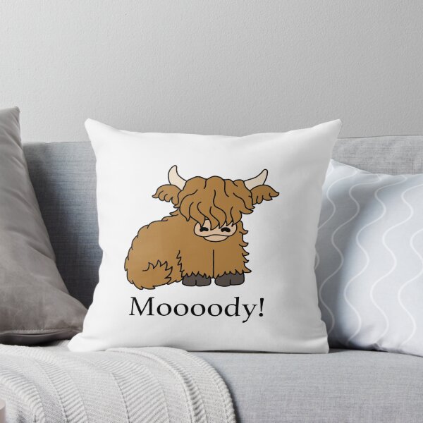 Item preview, Highland Cow - Moooody moody designed and sold by Scat the cat.