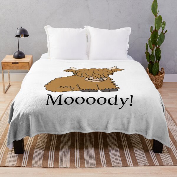 Item preview, Highland Cow - Moooody moody designed and sold by Scat the cat.