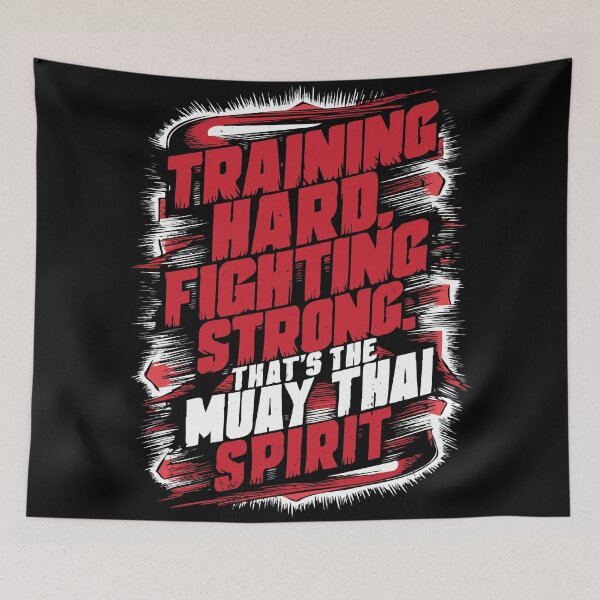 Item preview, Training Hard, Fighting Strong. That's the Muay Thai Spirit designed and sold by emmjott.