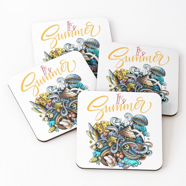 Item preview, IT'S SUMMER | BEACH TIME designed and sold by MUDUGAMU.