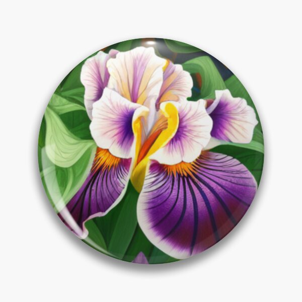 Item preview, Purple & White Iris 2 designed and sold by RivehArt.