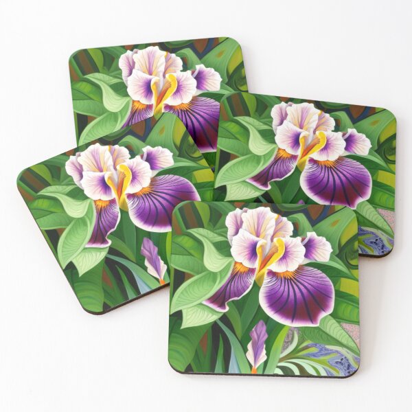 Item preview, Purple & White Iris 2 designed and sold by RivehArt.