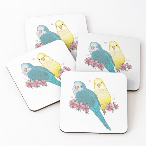 Item preview, Cute Blue and Yellow Quaker Pair designed and sold by LittleBeaksArt.