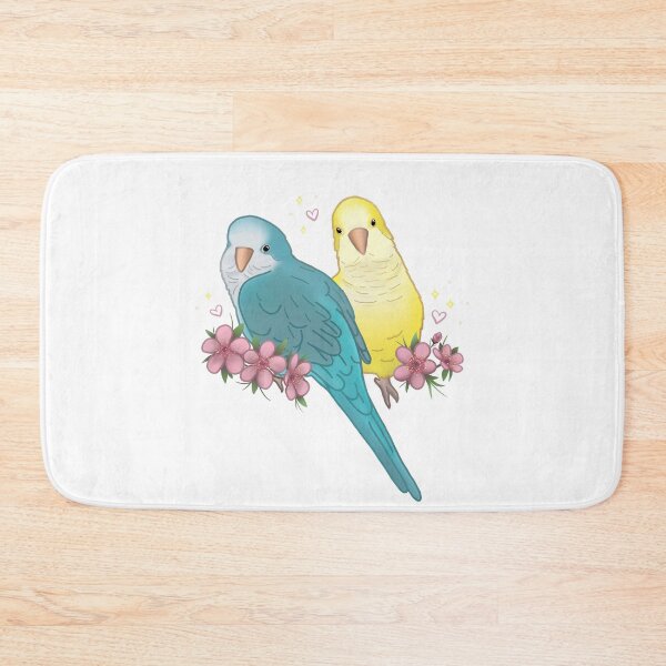 Item preview, Cute Blue and Yellow Quaker Pair designed and sold by LittleBeaksArt.