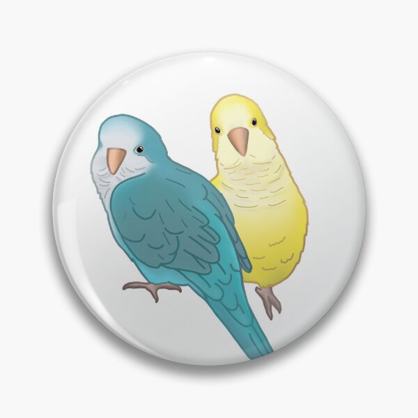 Item preview, Cute Blue and Yellow Quaker Pair designed and sold by LittleBeaksArt.