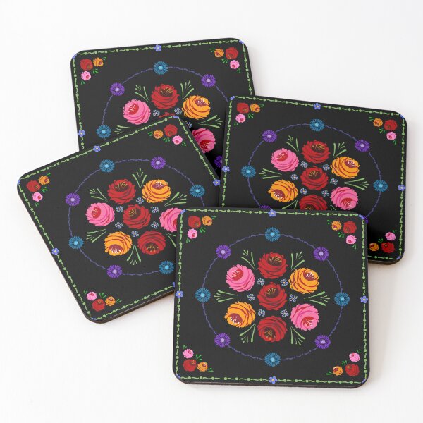 Item preview, Roses and Daisies (black) designed and sold by JameyAppleby.
