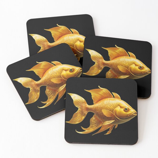 Item preview, Gold fish designed and sold by Attic-Junk.