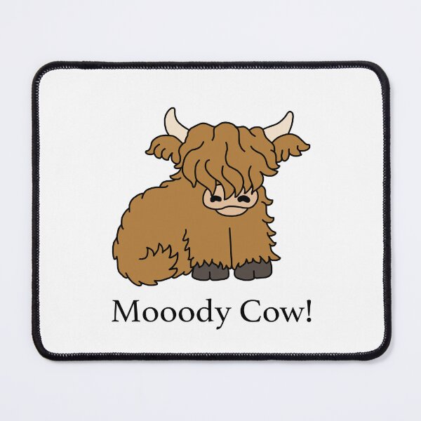 Item preview, Highland Cow - Mooody moody cow designed and sold by Scat the cat.