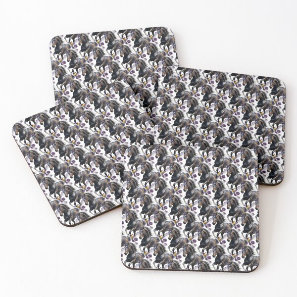 Item preview, A New Jersey Horse Surrounded By Common Violet Flowers Pattern 2 designed and sold by taiche.