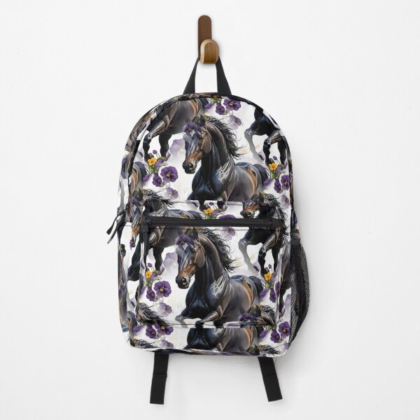 Item preview, A New Jersey Horse Surrounded By Common Violet Flowers Pattern 2 designed and sold by taiche.