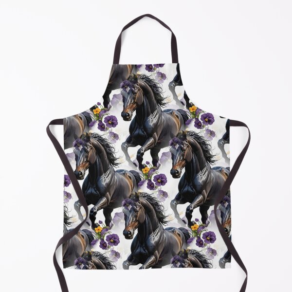 Item preview, A New Jersey Horse Surrounded By Common Violet Flowers Pattern 2 designed and sold by taiche.