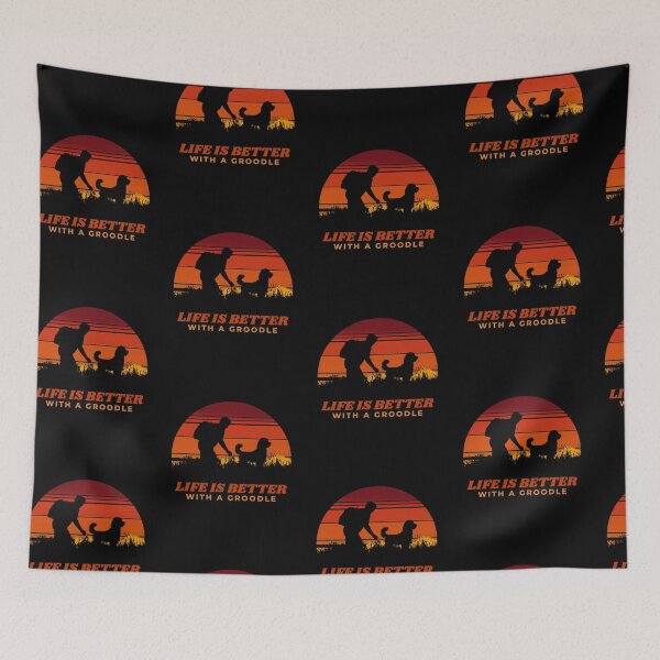 Item preview, Life Is Better With A Groodle Vintage Country Dog Gift  designed and sold by Guarddogdrive.