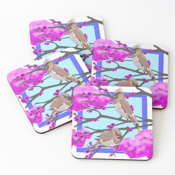 Item preview, Bohemian Waxwings in Crabapple Tree designed and sold by vulpiniquest.