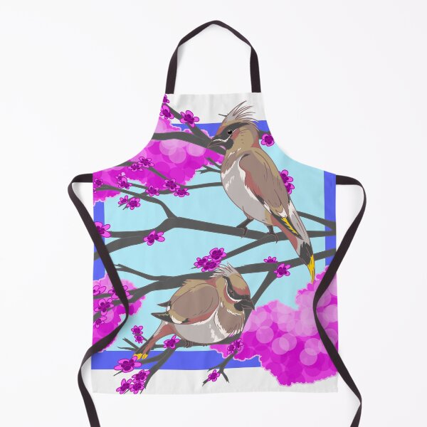 Item preview, Bohemian Waxwings in Crabapple Tree designed and sold by vulpiniquest.