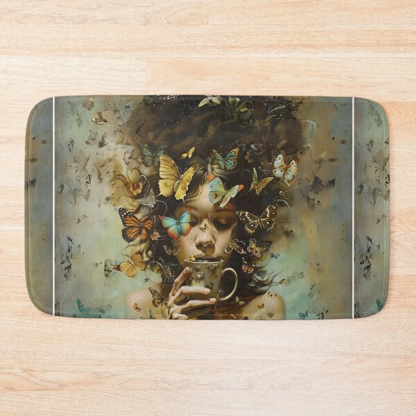 Item preview, Butterfly Woman And Coffee Art designed and sold by Obsidian Ink by Wilshire.
