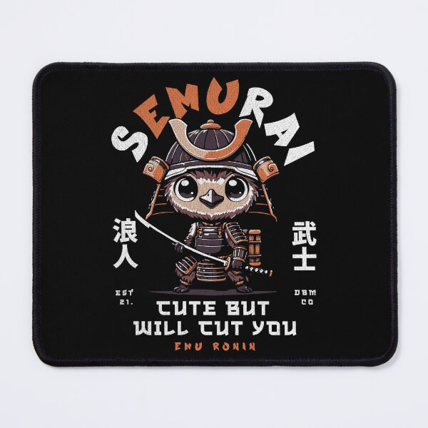 Item preview, Semurai Emu: Kawaii Samurai Warrior Bird with Katana - Cute Pun Design designed and sold by DesignedByMarty.