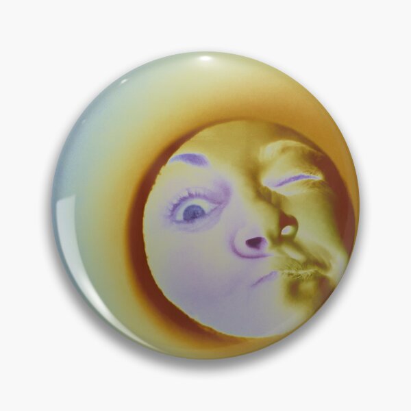 Item preview, Filtered photograph humorous portrait man moon designed and sold by Carré Comme Orange.