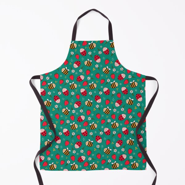 Item preview, Ladybird, bee and strawberry turquoise designed and sold by HasenKinder.
