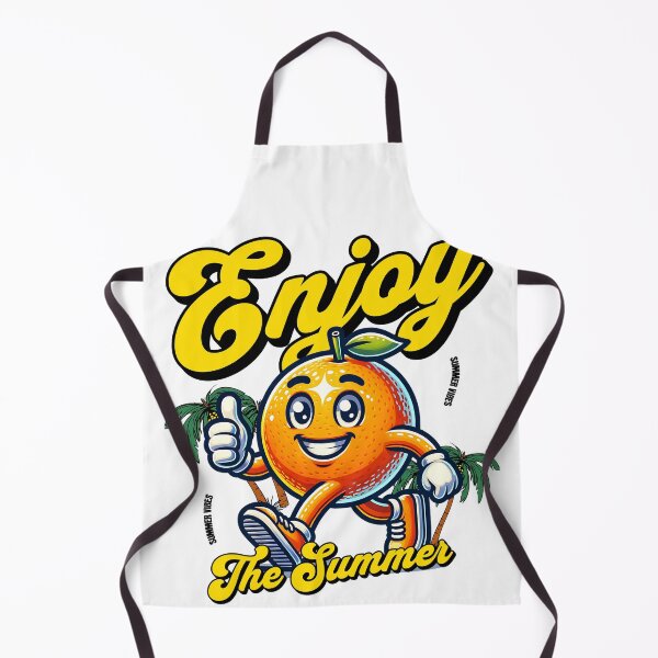 Item preview, happy orange mascot enjoy the summer designed and sold by ShawishArt.