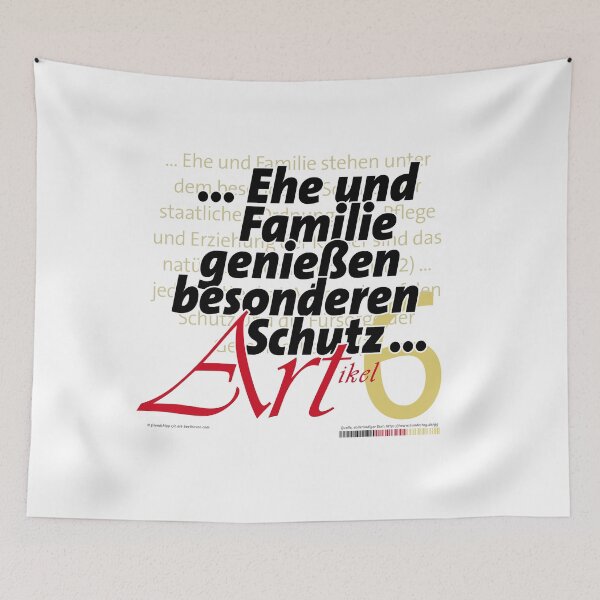 Item preview, "Marriage and family enjoy special protection" - Article 6 | Basic Law of the Federal Republic of Germany designed and sold by Brunhilde1001.