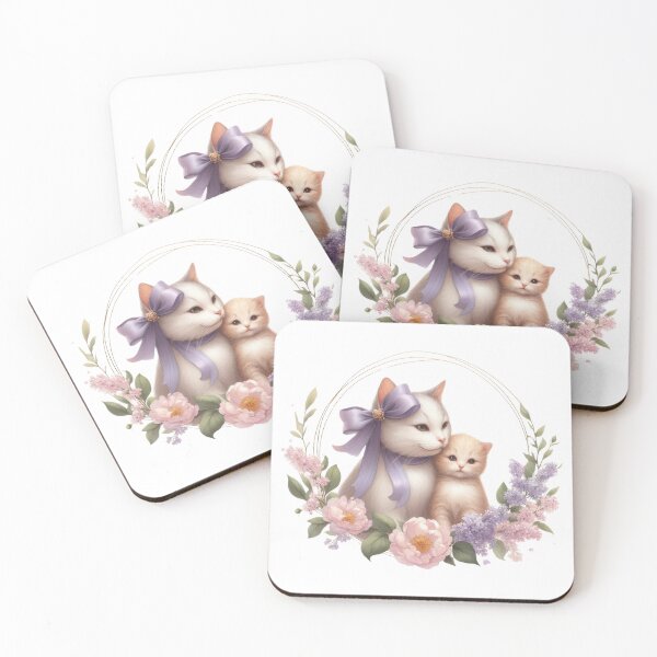 Item preview, Mamá Gato con Flores designed and sold by DigitCrea.
