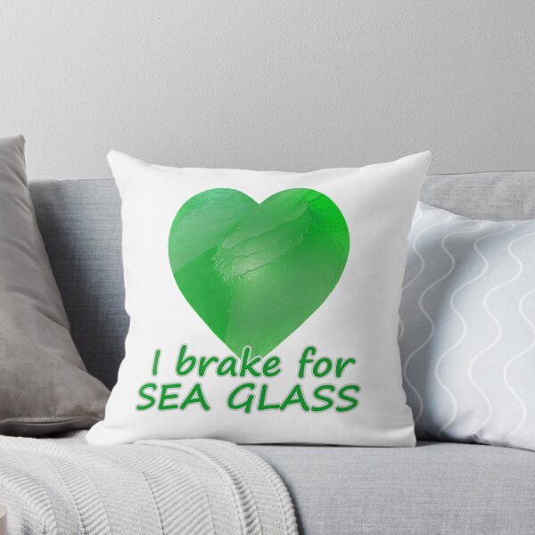 Item preview, Abstract Green Sea Glass Heart designed and sold by Beachy.
