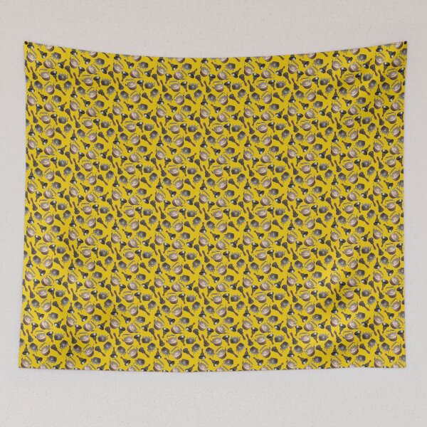 Item preview, Antique Bells and Copper Kettles on Gold designed and sold by Art in My Loft.