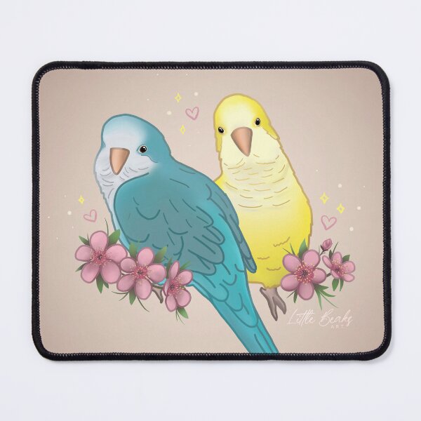 Item preview, Adorable Blue and Yellow Quaker Pair designed and sold by LittleBeaksArt.