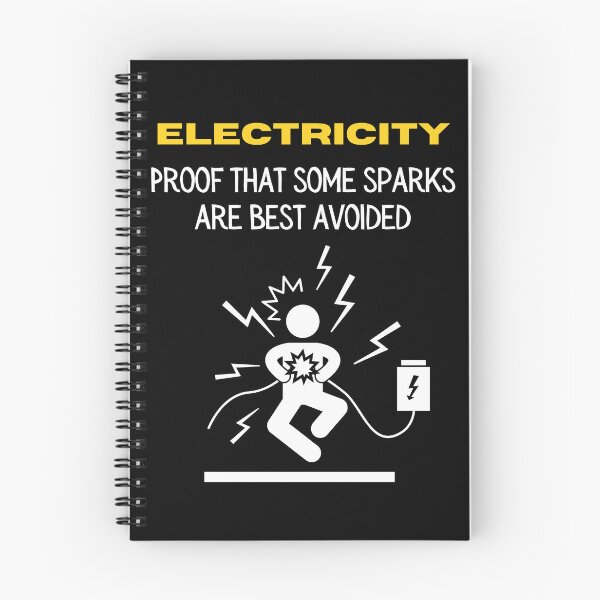 Item preview, Electricity - proof that some sparks are best avoided! designed and sold by PawsitivelyElla.