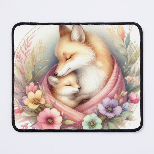 Item preview, Fox-With-Floral-Wreath designed and sold by DigitCrea.