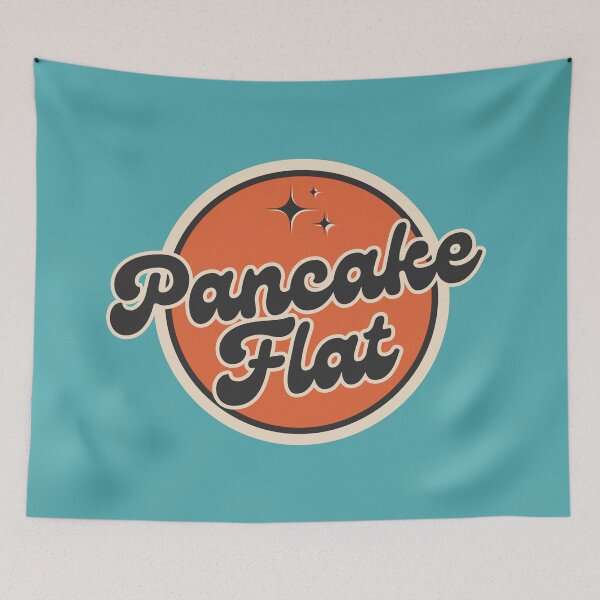 Item preview, Pancake Flat - Text Design designed and sold by ReelRide Creations.