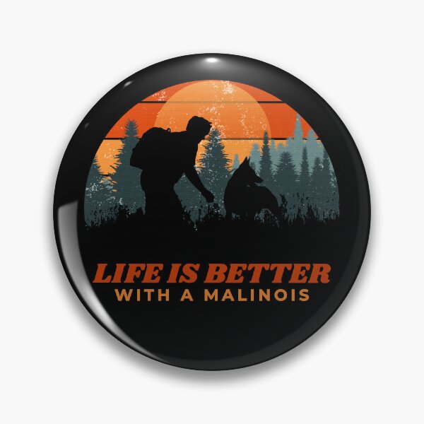 Item preview, Life Is Better With A Malinois Vintage Sunset Dog Gift  designed and sold by Guarddogdrive.