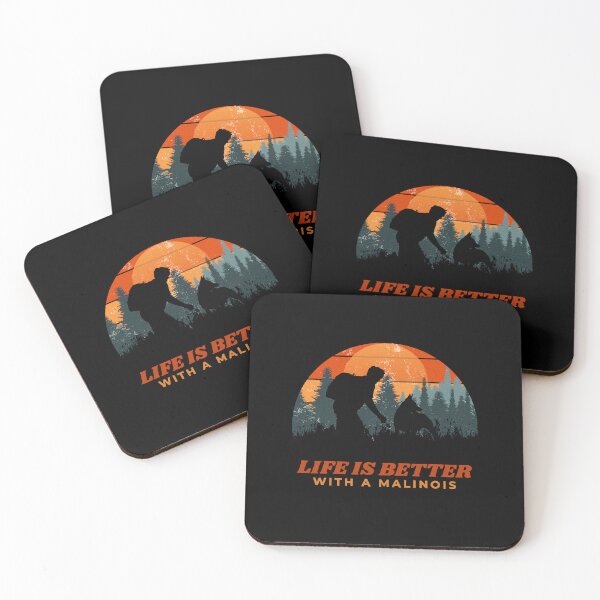 Item preview, Life Is Better With A Malinois Vintage Sunset Dog Gift  designed and sold by Guarddogdrive.