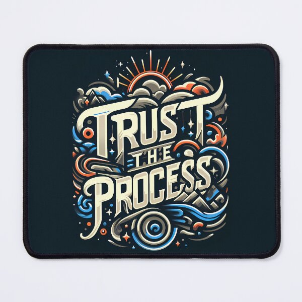 Item preview, Trust the process, typography designed and sold by maxmaj.