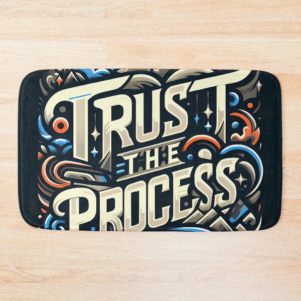 Item preview, Trust the process, typography designed and sold by maxmaj.