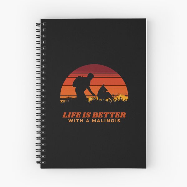 Item preview, Life Is Better With A Malinois Vintage Sunset Dog Gift  designed and sold by Guarddogdrive.