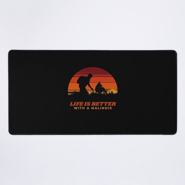 Item preview, Life Is Better With A Malinois Vintage Sunset Dog Gift designed and sold by Guarddogdrive.