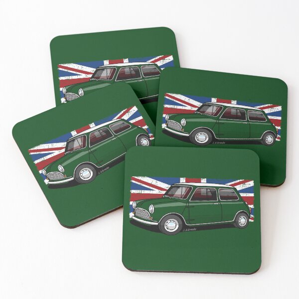 Item preview, My drawing of the classic English sport utility vehicle with the Union Jack in the background designed and sold by designjaag.