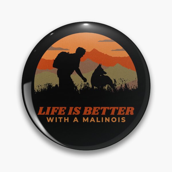 Item preview, Life Is Better With A Malinois Vintage Sunset Dog Gift  designed and sold by Guarddogdrive.
