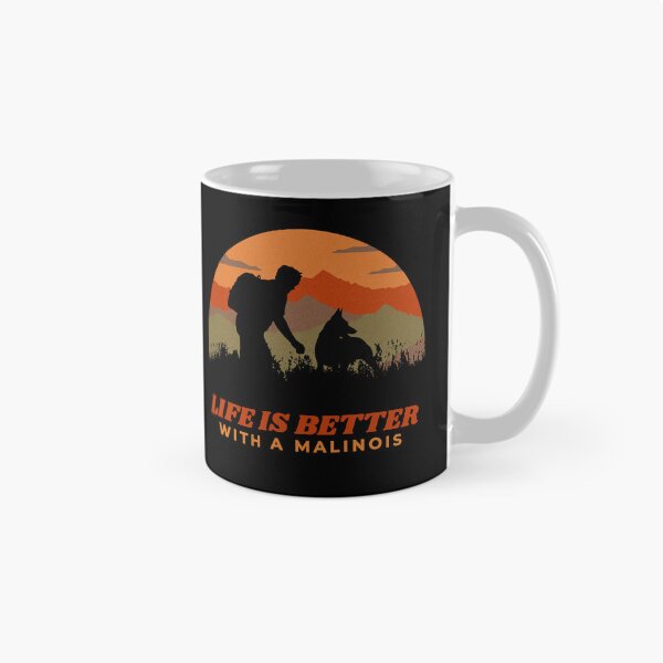 Item preview, Life Is Better With A Malinois Vintage Sunset Dog Gift  designed and sold by Guarddogdrive.