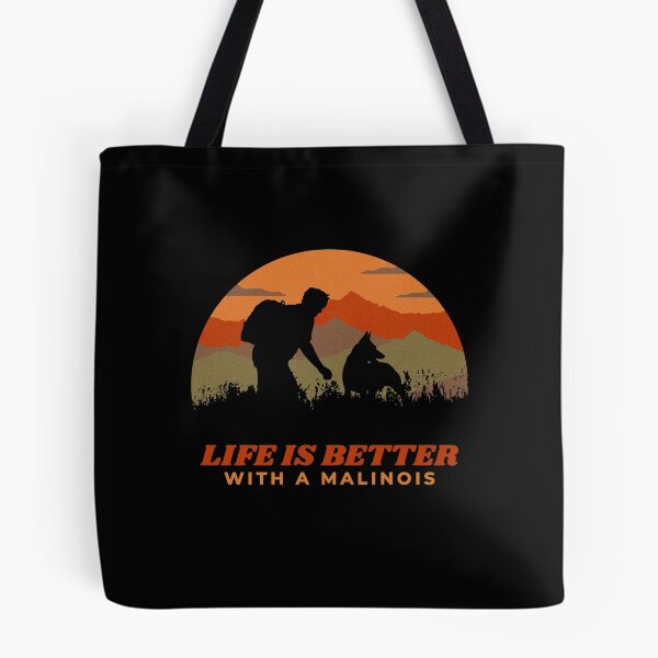 Item preview, Life Is Better With A Malinois Vintage Sunset Dog Gift  designed and sold by Guarddogdrive.