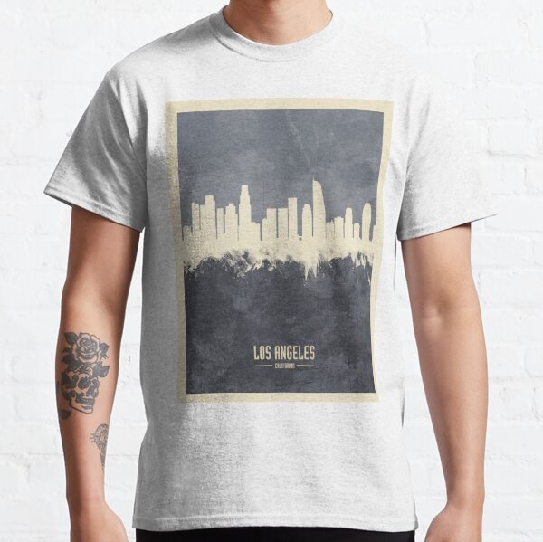 Los Angeles Skyline Summer Tshirt Design