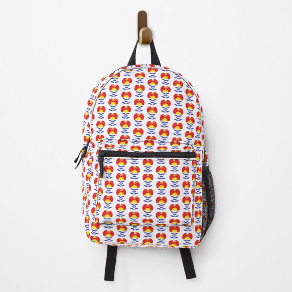 Kiribati Flag Heart Petasl icon Backpack