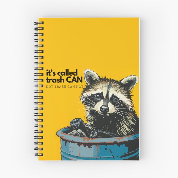 Item preview, Motivational Trash Panda (Racoon) Trash CAN designed and sold by HippieShackAL.