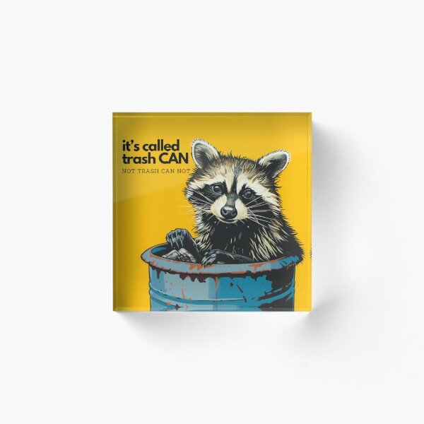 Artikelvorschau, Motivierender Müll Panda (Waschbär) Mülleimer entworfen und verkauft von HippieShackAL.
